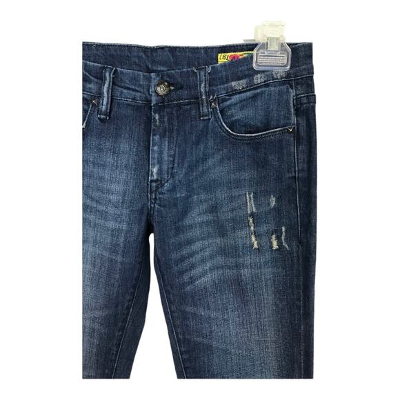 BlankNYC Distressed Studded Skinny Jeans Sz 27 - Picture 9 of 13